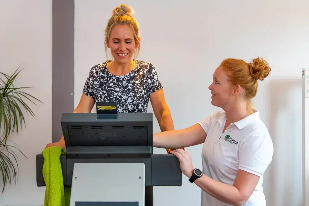 Loopband sporten fysiotherapeut Ellen