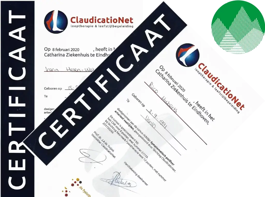 claudicationet certificaat