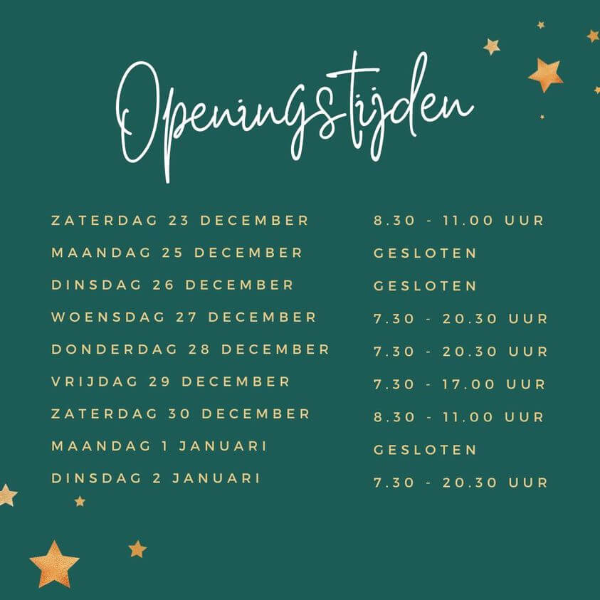 Openingstijden 2023
